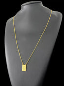 ESCAPULÁRIO TIJOLINHO 1MM CACHORRINHO - BANHADO A OURO 18K