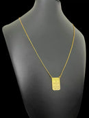 ESCAPULÁRIO FÉ VERSÍCULO - BANHADO A OURO 18k