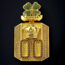 PINGENTE 00 TREVO "GRATIDÃO" PERSONALIZADO (G) - BANHADO A OURO 18K
