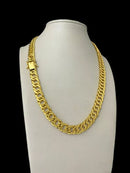 CORDÃO GRUMET 10MM FEMININO - BANHADO A OURO 18K