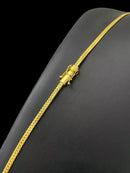 CORDÃO GRUMET LAMINADO 4MM - BANHADO A OURO 18k