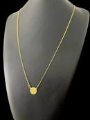 ESCAPULÁRIO CADEADO 1MM MEDALHA SÃO BENTO - BANHADO A OURO 18K