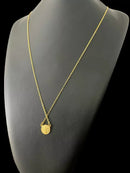 ESCAPULÁRIO CADEADO 1MM MEDALHA SÃO BENTO - BANHADO A OURO 18K