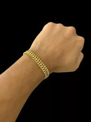 PULSEIRA LACRAIA 10MM - BANHADO A OURO 18K