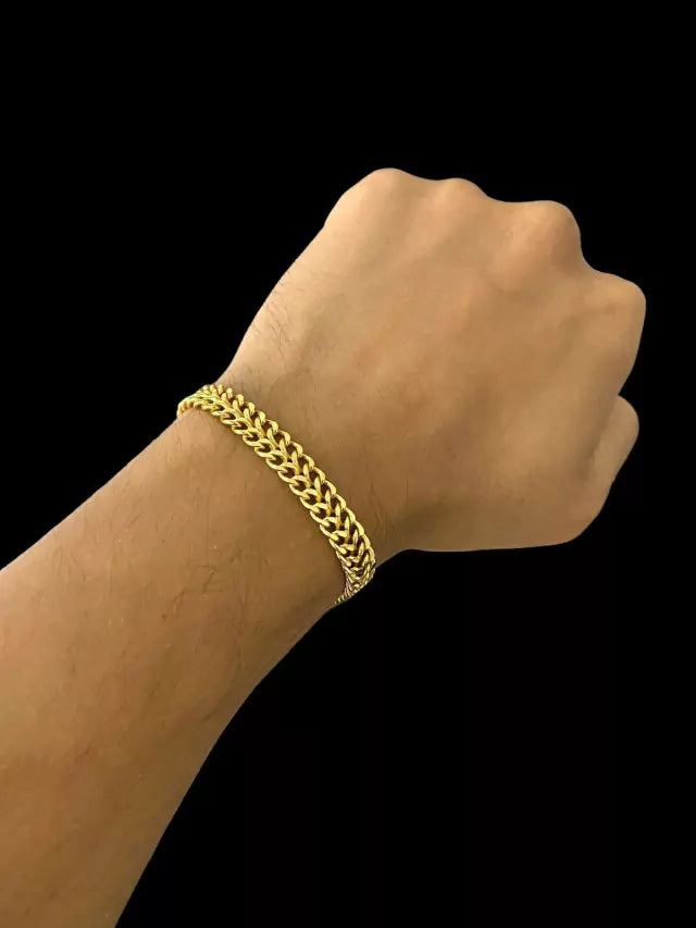 PULSEIRA LACRAIA 10MM - BANHADO A OURO 18K