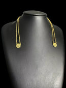 ESCAPULÁRIO CADEADO 1.5MM SÃO JORGE BANHADO A OURO 18K