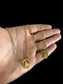 ESCAPULÁRIO CADEADO 1MM NOSSA SENHORA APARECIDA - BANHADO A OURO 18K