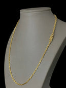 CORDÃO PITBULL 10MM FECHO NOSSA SENHORA BANHADO A OURO 18K
