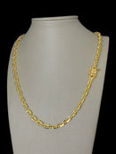 CORDÃO CADEADO 5MM FEMININO - BANHADO A OURO 18K