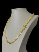 CORDÃO CADEADO 5MM FEMININO - BANHADO A OURO 18K